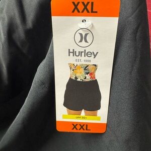 Hurley Women's High Waist Black Shorts